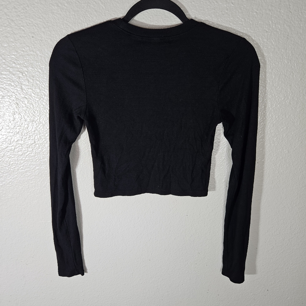 Joah Brown Cropped Crew Longsleeve Size XS/S - Picture 10 of 14